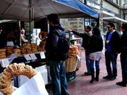 Koulouris, rosquilla tradicional griega