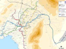 Plano de metro de Atenas