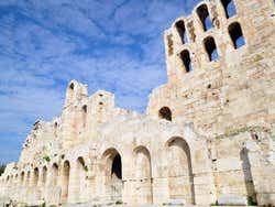 Odeon de Herodes Atico, exterior